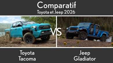 Toyota Tacoma vs Jeep Gladiator : Les différences