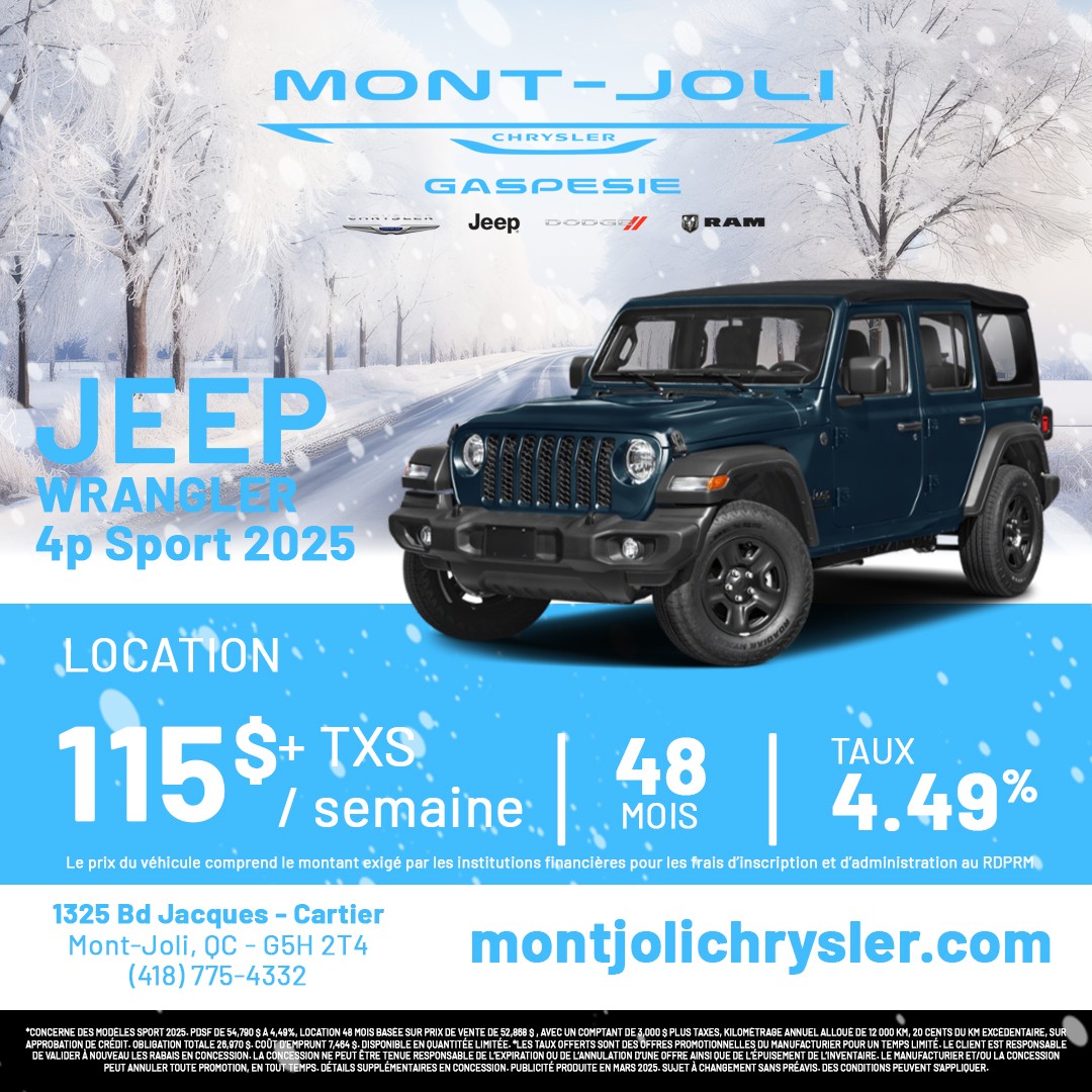 Jeep Wrangler Sport 4 portes