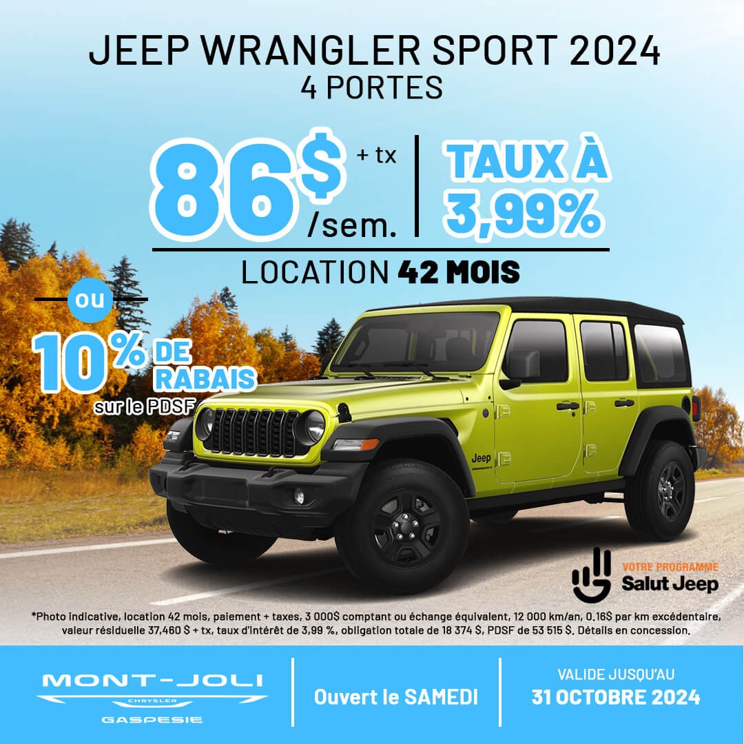 Jeep Wrangler Sport 2024