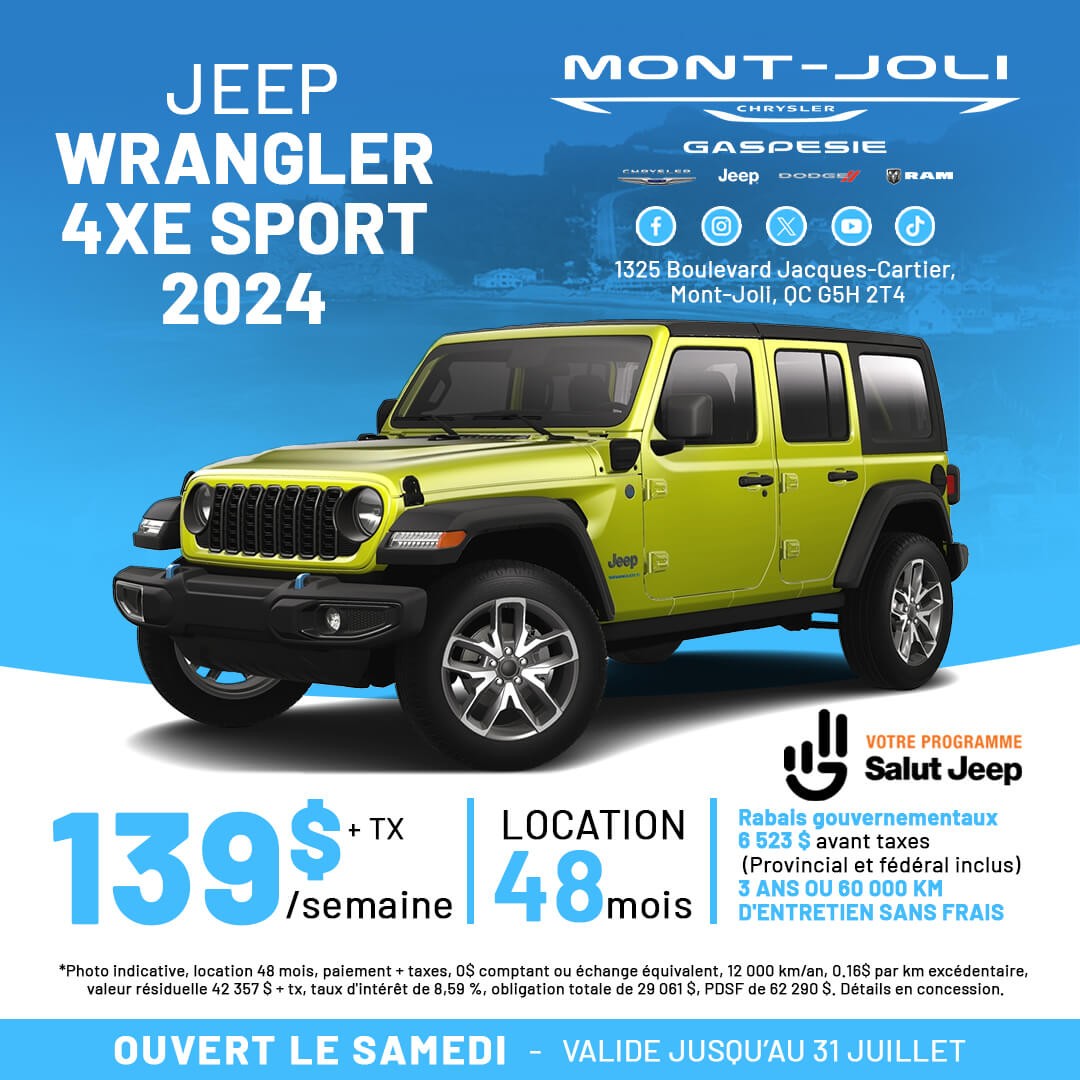 Jeep Wrangler 4Xe Sport 2024