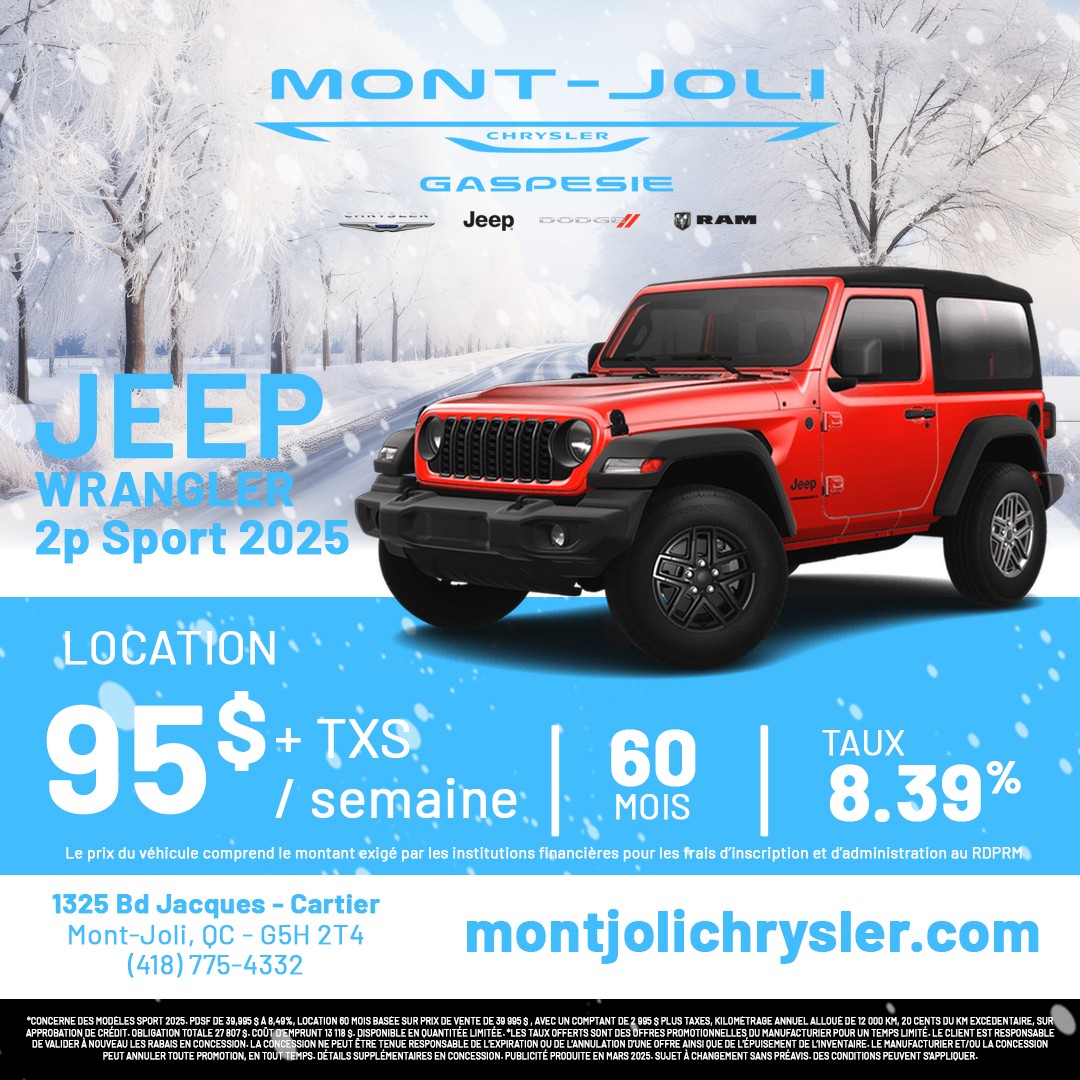 Jeep Wrangler Sport 2 portes